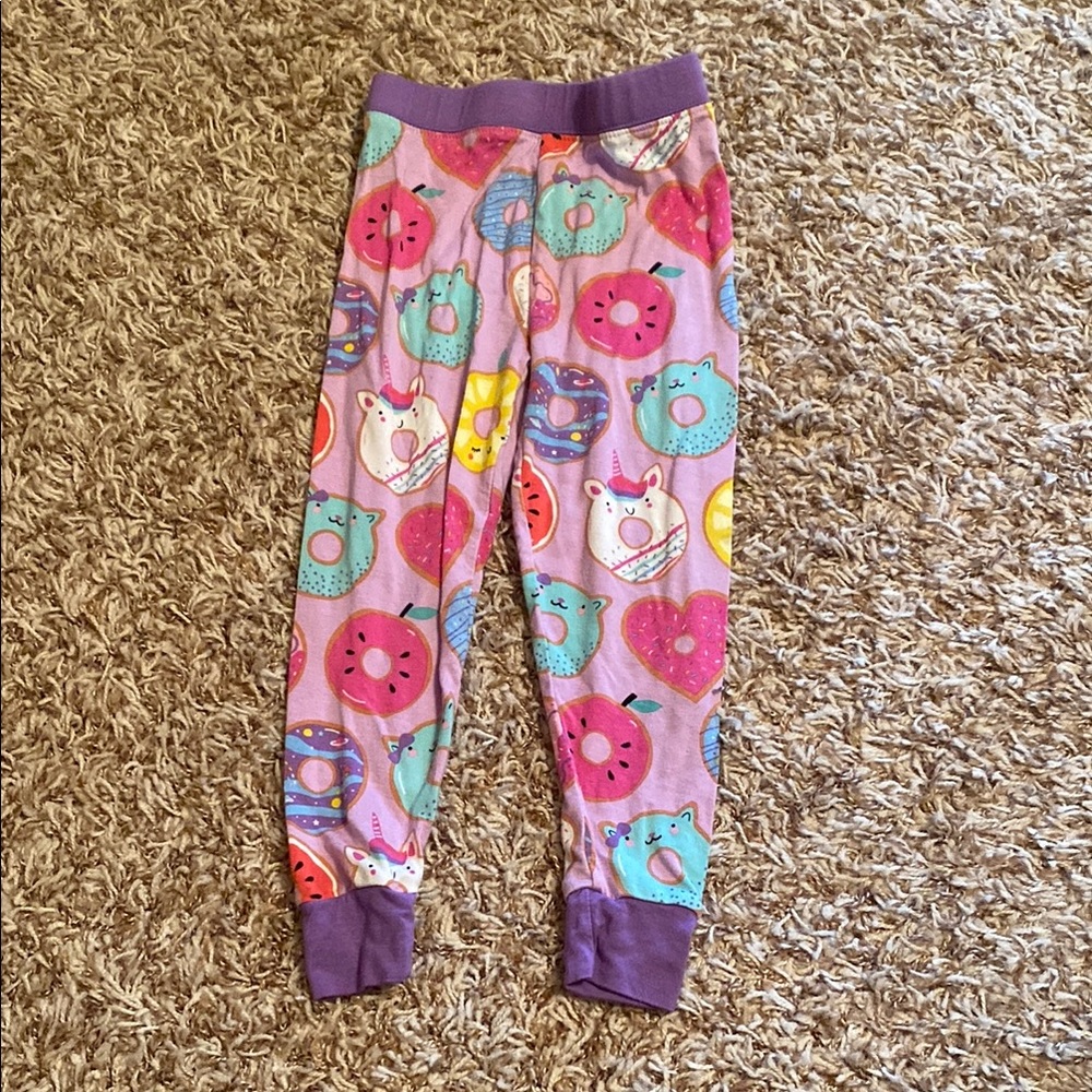 Little SLEEPIES Colorful Donut and Animal Print Pajama Pants